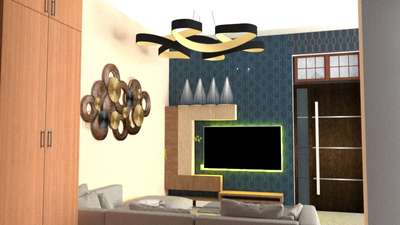 Okhla  living room 3 d SketchUp