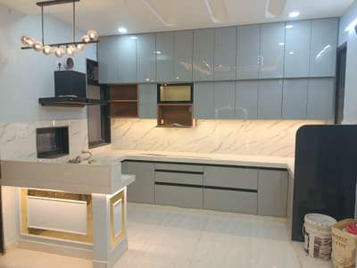 fully modular kitchen des TV unitign #modular furniture #interior designer #Jaipur interior designer #carpenter Jaipur #study table design