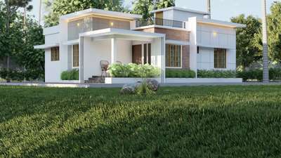 Budget friendly Residence 
 #budget_home_simple_interi #budget #exterior_Work #3dvisualizer #Architect #architecturedesigns #Architectural&nterior #KeralaStyleHouse #keralatraditionalmural #keralahomeplans #Malappuram #kerala_architecture #groundfloorplan #CivilEngineer #FloorPlans