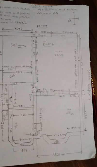 hand made house
  layout plane