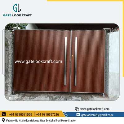 aluminum profile gate by Hibza starling interiors Pvt Ltd manufacturer in delhi gurgaon Faridabad gaziabad all india  #Aluminiumprofilegate #aluminumgates  #maingates  #fancygates