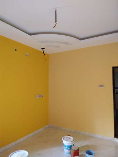 *wall painting *
 2 coat wall PUTTY 
1 coat Premier 
2 coat  paint