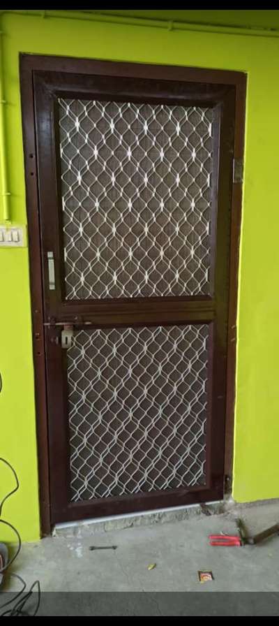 #MS Pipe GI Moskito jali, Aluminium Grill, Door Materials + Labour