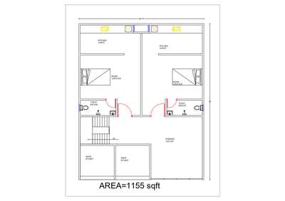 #2DPlans #2BHKPlans #rentalhomes #floorlayout #autocadplanning #novastudiointeriors