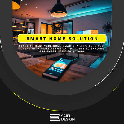 Upgrade to a smarter living experience with our #SmartHomes solutions. Control lighting, security, and more with just a tap! #HomeAutomation #SmartLiving #TechSavvy #ModernHome #InnovativeDesign #ConnectedLivin