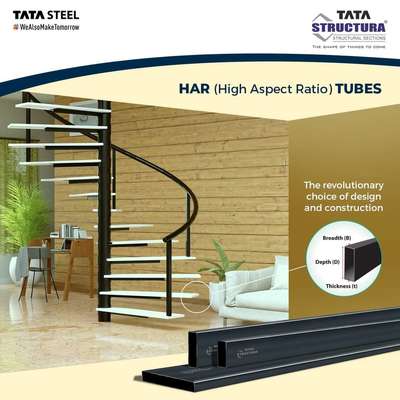 HAR’s unique property to flex under stress and return back to its original shape, in spite of huge loads makes it the ideal choice of design and #construction with its perfect blend of #aesthetics and #strength.

#ProtectWhatYouLove #TataSteel #TataStructura #HighAspectRatio  #HARTubes #Architecture #Steel #StructureEngineer #steelstructure #Weldingwork #weldingandfabricator #all_kerala
