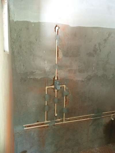 concealed plumbing work using cpvc pipes