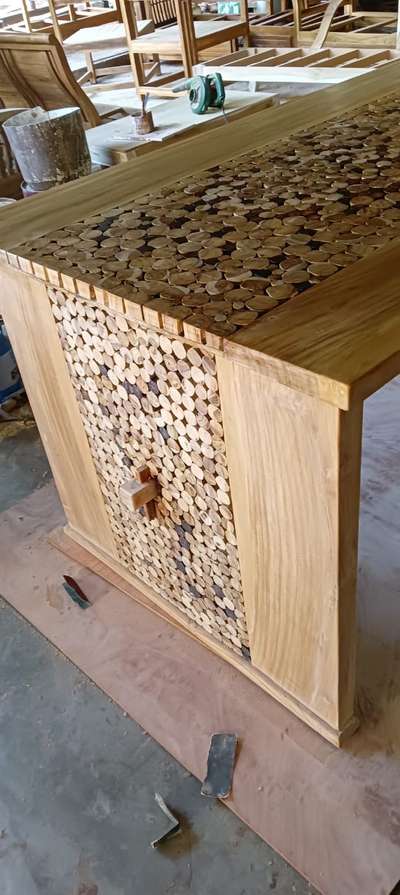 teak wood coin dining.. latest in dining