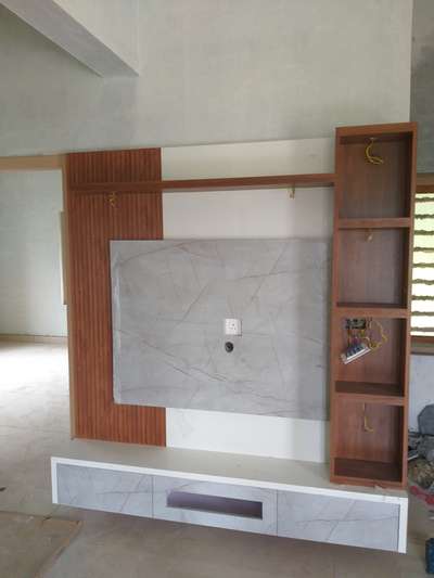TV UNIT #  MUTIWOOD #mica  #PVC LUVER #