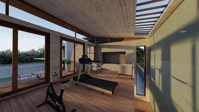 Gym interior 3d modelling