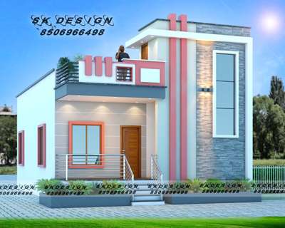 single story home design 😍😘
#skdesign666 #SingleFloorHouse #frontElevation #exteriors #HouseDesigns #HouseConstruction #realestate #Architect #SouthFacingPlan