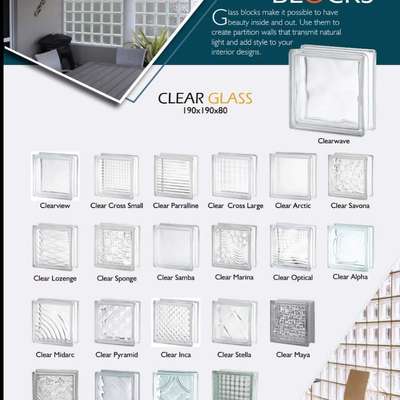 Glass blocks and Glass bricks available