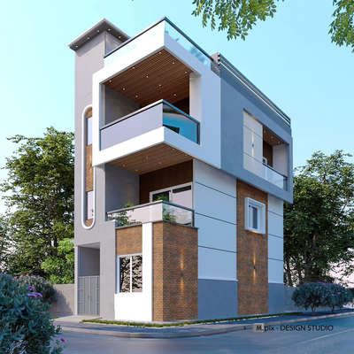 Exterior elevation Design 
contact for design in indore 
contact - 8770357389
#exteriordesing #ElevationHome #Architectural&Interior #indore #gujrat