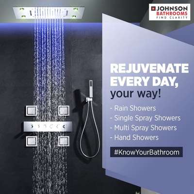 hrjohnson india Shower in your style! E
The extensive range of Showers from #JohnsonBathrooms comes in varying functionalities and utilities.
To explore the range, click the link in bio

#HRJohnsonindia #HappilyInnovating #Showers #OverheadShowers #Bathrooms #BathroomRenovation
#HomeRenovation