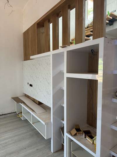 Interior site on going #LivingroomDesigns #partitiondesign  #KitchenIdeas  #InteriorDesigner  #StaircaseDecors #Woodendoor