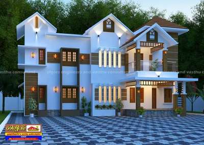 #ProposedDesign of Residence at  #Calicut.. 1820 Sqft Only.. #MixedroofStyle #3BHK #Northfacing #