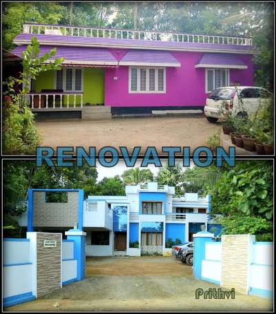 Renovation. 1300 sft convertwd to 2500 sft @ angamaly