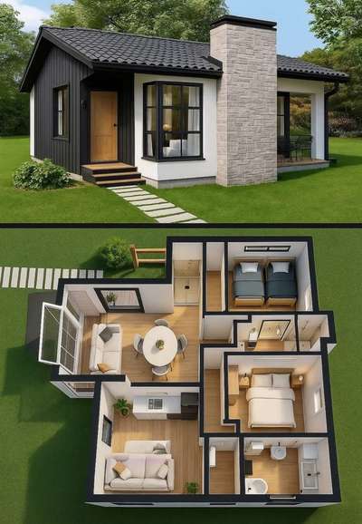 #below750sqft  #below2000sqft  #below1000sqft  #budjecthomes  #budjethome  #budjectfriendly  #economic_3d_designs  #lowcosthouse