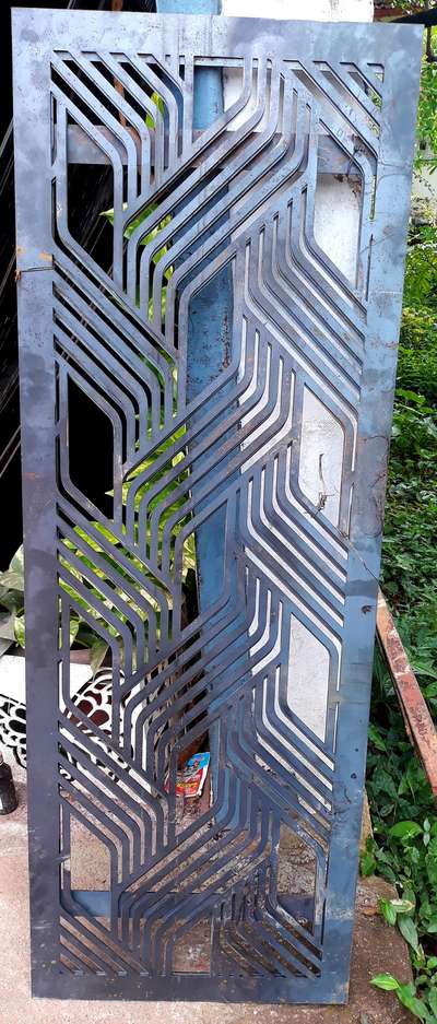 Laser cut panels for gate