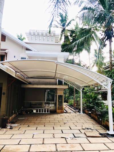 work finished for aboobacker at  Chelannur Calicut district 

#tensileroofing #tensilecarporch