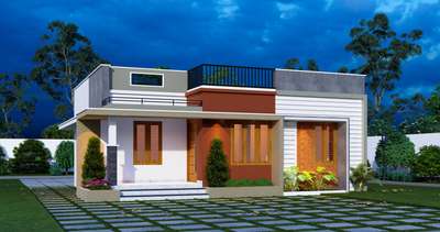 #KeralaStyleHouse , #SingleFloorHouse