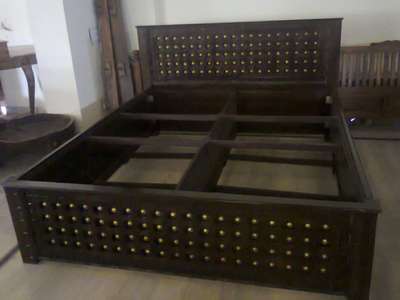 wooden bed