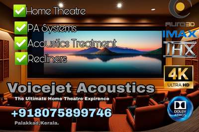 We are professional in pro-home theatre complete installation finishing projects, and providing excellent customer service.
any premium concept home theatre requirements please indimate with me. 
Thankyou
 #Hometheater #AcousticCeiling #acoustic #HomeAutomation #recliners #projectorscreen #avreceiver #inwallspeakers
 #projectionscreen #floorings #soundproof #soundproofingwalls #dolbyatmos #auro3d #THX #4k #premiumhome #dolbycinema #Palakkad #keralahomeconcepts #Coimbatore #salem #erode #pollachi #tamilnadu #karnataka #bengaluru 
for home theatre site visit enquiries 
contact  for site visit & installation