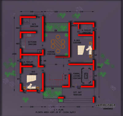 1154 sqft 🥰 



#6centPlot 
#SouthFacingPlan #SmallHomePlans #2D_plan 
#2D_plan