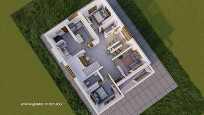 3D Floor Plan
1400 SQFT
2BHK


 #floorplan  #2BHKHouse #1400sqft #3d #interiordesign