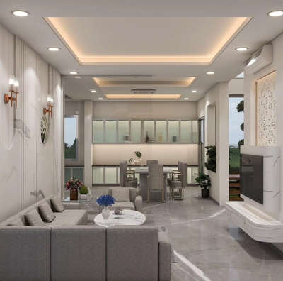 INTERIOR DESIGN OF RESIDENCE IN KUCHAMAN 
#InteriorDesigner #FalseCeiling #Flooring #furnitures #popmolding