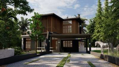 Anas Residence 
Project: Residence
Area: 2600 sqft
 #modernhouses #tropicaldesign #KeralaStyleHouse #ContemporaryHouse #ContemporaryDesigns