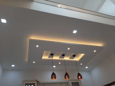 Dining area #GypsumCeiling #dining #KeralaStyleHouse #latestkitchendesign #showcasedesign