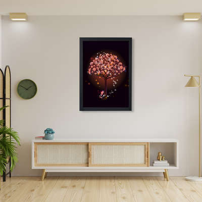 Glowing Tree With Floating Frame
Size : 24"Width * 35"Height
 #WallDecors #walldecorpainting
#WallPainting #wallpaintingideas #canvaspainting