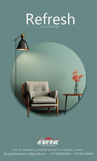✨ Refresh your home style with interiors that speak elegance and comfort. 🪑🌿 #DreamDefineInteriors #homestyle