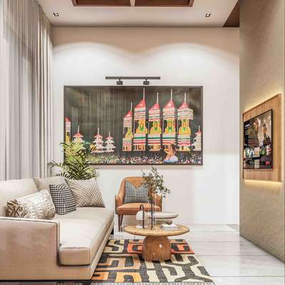 A well-designed living and dining space is where comfort meets connection. 
 #KeralaStyleHouse #keralatraditionalmural 
#interiordesign