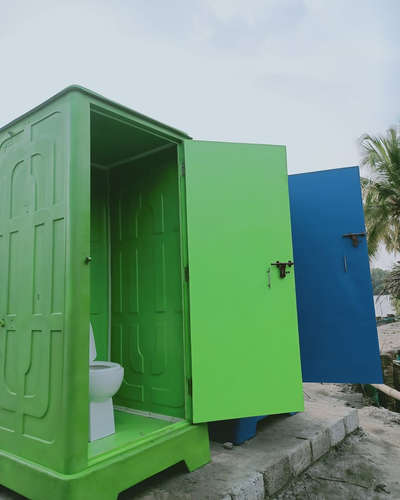 Portable toilet made of Fibre reinforce plastic.