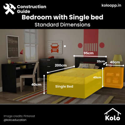 There is a standard size that is used for all kinds of furniture including the bedroom.

Have a look at the average size of a single bed and other bedroom furniture.


Have a look at our post to learn more.

Hit save on our posts to refer to later.


Learn tips, tricks and details on Home construction with Kolo Education🙂


If our content has helped you, do tell us how in the comments ⤵️

Follow us on @koloeducation to learn more!!!


#koloeducation #education #construction #setback  #interiors #interiordesign #home #building #area #design #learning #spaces #expert #consguide #style #interiorstyle #bedroom #singlebed