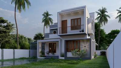 Elevation design of a house under 1300 sq ft 
.
.
.
. #ElevationHome  #1000SqftHouse  #exterior_Work  #HouseDesigns  #Architect  #render3d3d  #ElevationDesign  #LandscapeIdeas #KeralaStyleHouse  #moderndesign  #ContemporaryHouse