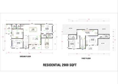 2900sqft residential plan 
#houseplan #caddrafting