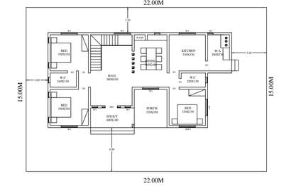 east facing home plan