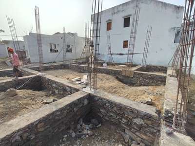 Foundation #plinth #foundation #construction #beam #residential #house #stone