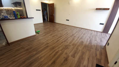 SPC flooring work completed in 3 hrs .
 #HouseRenovation  #FlooringTiles  #kochi   #spcfloor