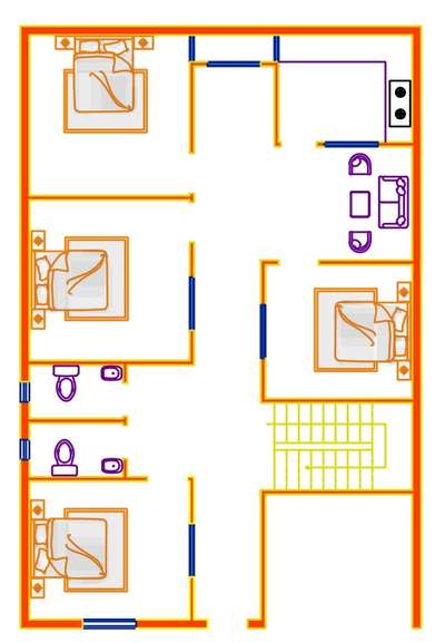 #30 x45 # 

1350 sqft plotting with dimensions 
& center line &plan elevation.