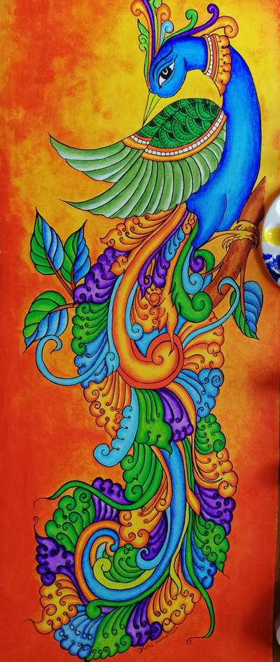 Colourful Kerala Mural Painting {Handpainted}❤️