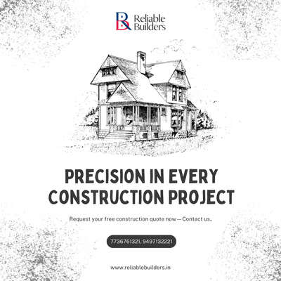 We help you build your dream home — exactly the way you envision it, within your budget.

RELIABLE BUILDERS, Kodungallur — Trusted, Professional, Committed to Excellence.

Our Services:
▪️ Residential House Construction
▪️ Commercial Building Construction
▪️ Interior Designing
▪️ Building Renovation
▪️ Architectural and Structural Drawings
▪️ Building Permit Assistance
▪️ Steel Structural Buildings

Start building your future today — Contact us now!

#construction #architecture #design #building #interiordesign #renovation #engineering #contractor #home #realestate #concrete #constructionlife #builder #interior #civilengineering #homedecor #architect #civil #heavyequipment #homeimprovement #house #constructionsite #homedesign #carpentry #tools #engineer #work #builders #quality #turnkey #buildingdrawings #structure #automation #consultant
#commercial #Residentialprojects