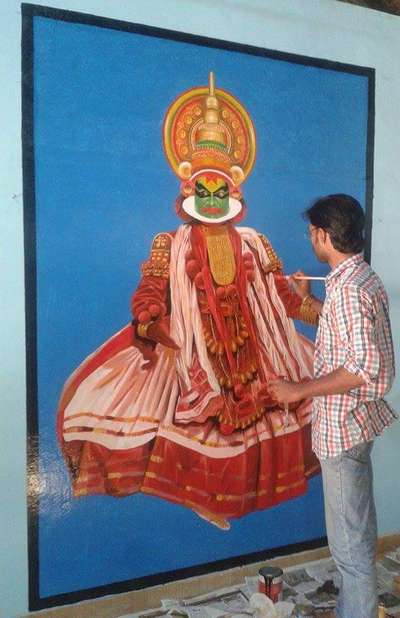 My wall painting: kathakali