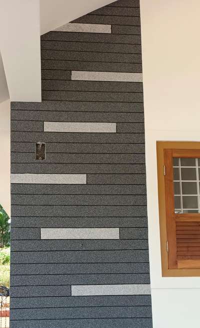 exterior wall texure work#kannur