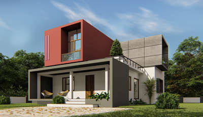 #3D_ELEVATION  #modernarchitecturedesign  #veed  #ContemporaryHouse