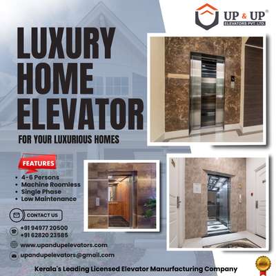 #Home Elevators 
#luxuryelevators #elevators #ilifts #liftmanufacturers#upandupelevators #liftcompany #homelifts #residentiallifts #bestlifts #elevatorskerala #homeelevatorinkerala #commercialelevators #homeelevators  #elevatorinkerala #homeliftcompanykochi #elevatorinkochi #bestqualityelevators #commercialelevators #elevatorservices #residentiallift #elevatormanufactures. Home #Elevators #Hospital #Elevators #Capsule Elevators #Glass Elevators #Small Elevators #Passenger Elevators #Hydraulic Elevators #Keralas Leading licensed elevator manufacturing company