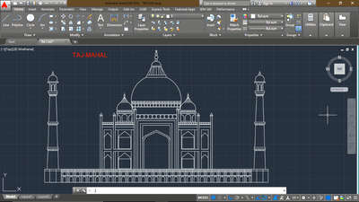 TAJ MAHAL #tajmahal #designengineer #caddrafting #2dDesign #autocad